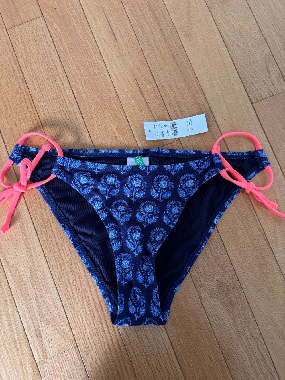 J.Crew blue block print bottoms